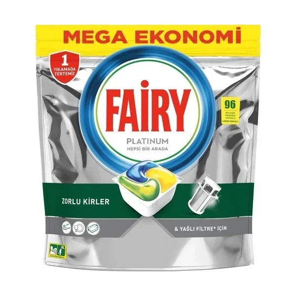 قرص ماشین ظرفشویی فایری پلاتینیوم  Platinum بسته 96 عددی تاریخ جدید