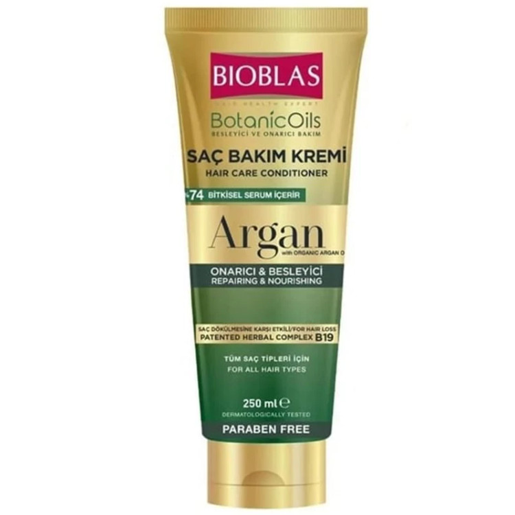ماسک موی بیوبلاس آرگان حجم 250 میل مدل BIOBLAS SAC BAKIM KREMI