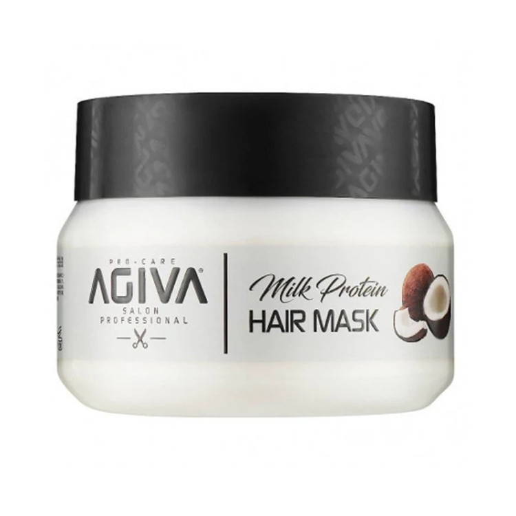 ماسک مو داخل حمام آگیوا حاوی پروتئین شیر 350 میل مدل Agiva Milk Protein
