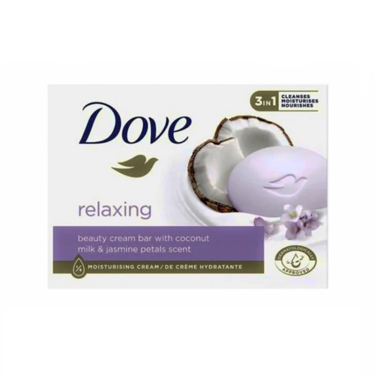 صابون داو کرمی 90 گرم Dove عصاره نارگیل و گل یاسمین