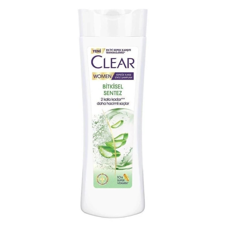 شامپو کلیر زنانه ترکیه ضد شوره و ضد ریز ش 350 میل ( Bitkisel Sentez ) CLEAR