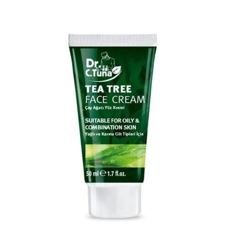 کرم  آبرسان مرطوب کننده صورت دکتر سی تونا فارماسی درخت چای تی تری ضد جوش 50میل)