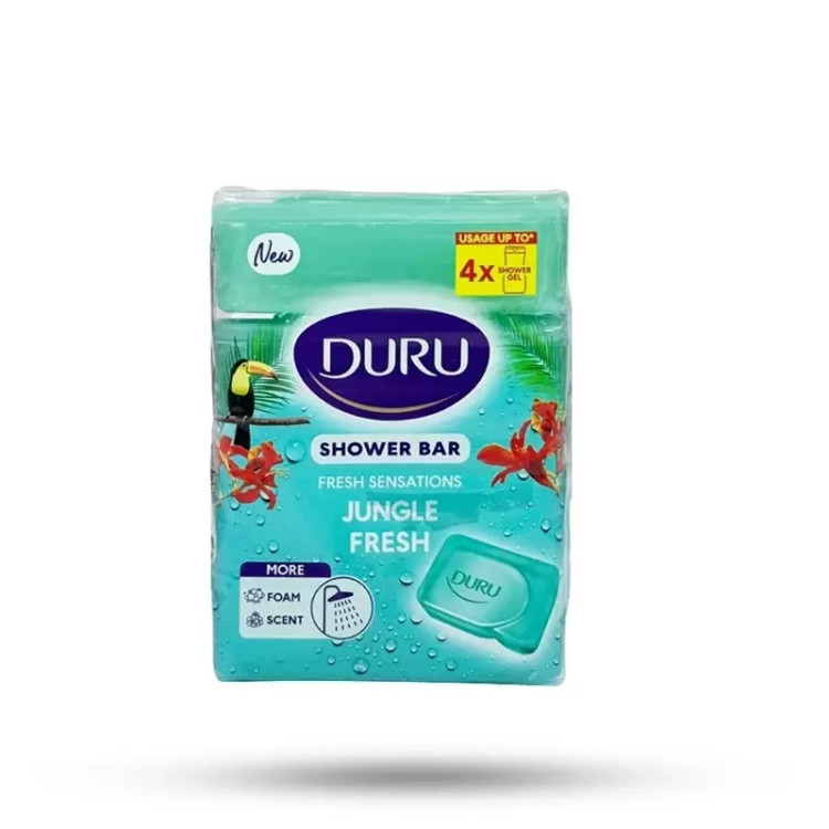 صابون حمام دورو رایحه طراوت جنگل بارانی بسته 4 عددی اصلی ترکیه600گرمی