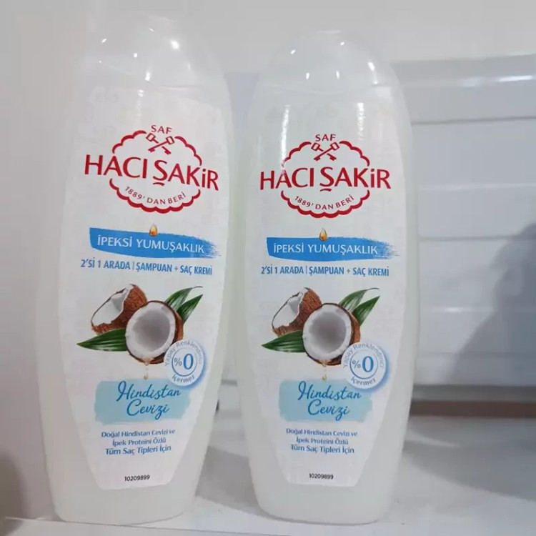 شامپو نارگیل حاجی شاکر haci cakir مخصوص موهای نرمال حجم 500 میل