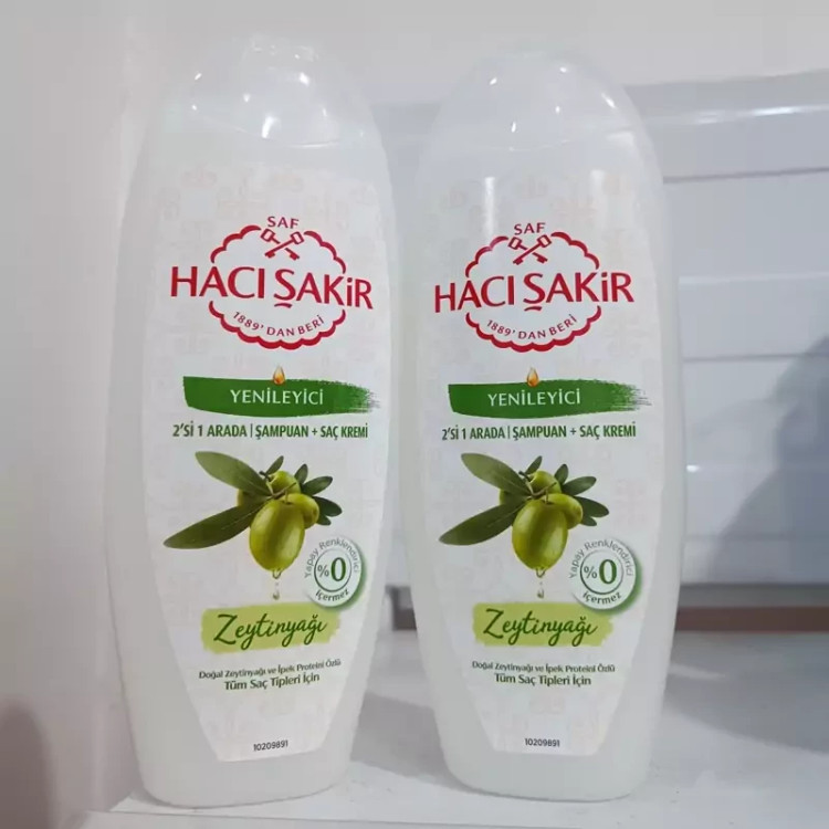 شامپو روغن زیتون حاج شاکر مناسب تمامی موها Haci sakir حجم 500