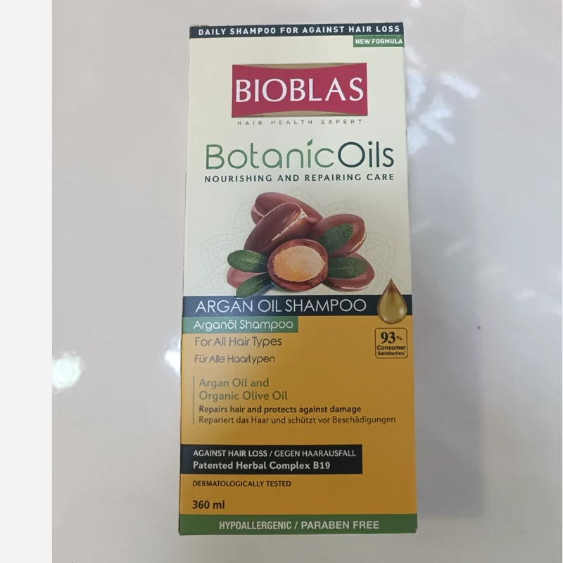 شامپو آرگان بیوبلاس اصل مدل Botanic Oils حجم 360 میل