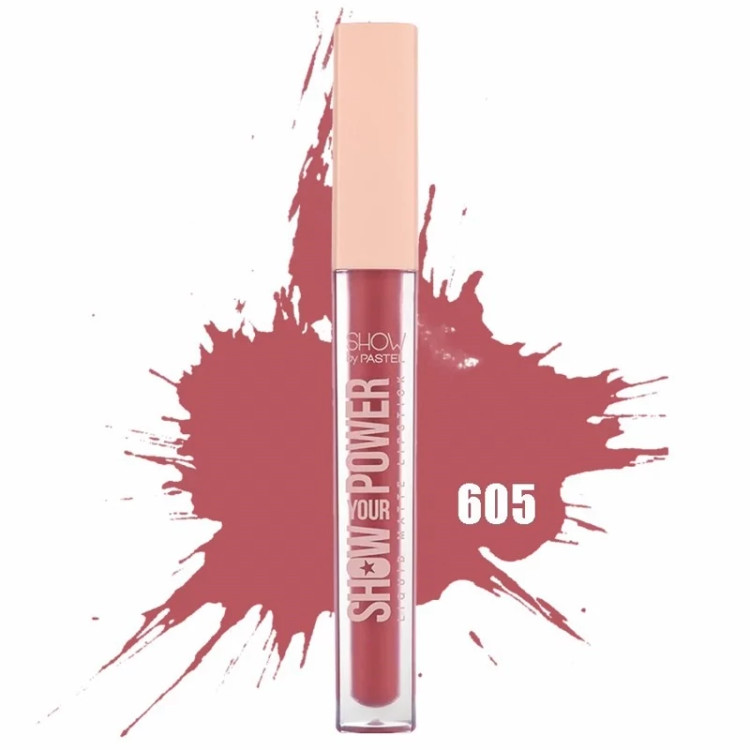 رژلب مایع پاستل (Pastel) مدل Show Your Power کد 605