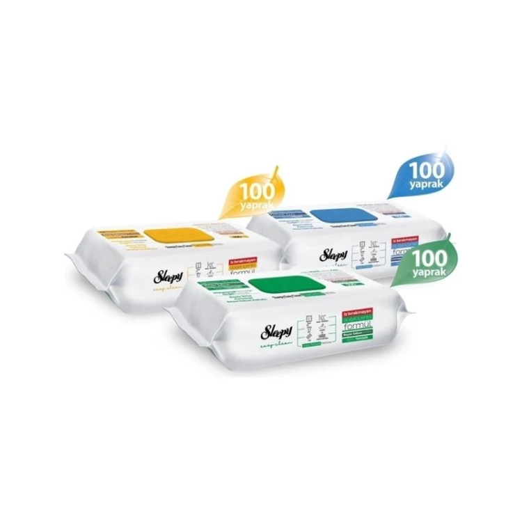 دستمال مرطوب همه کاره اسلیپی Sleepy Easy Clean بسته 100 عددی