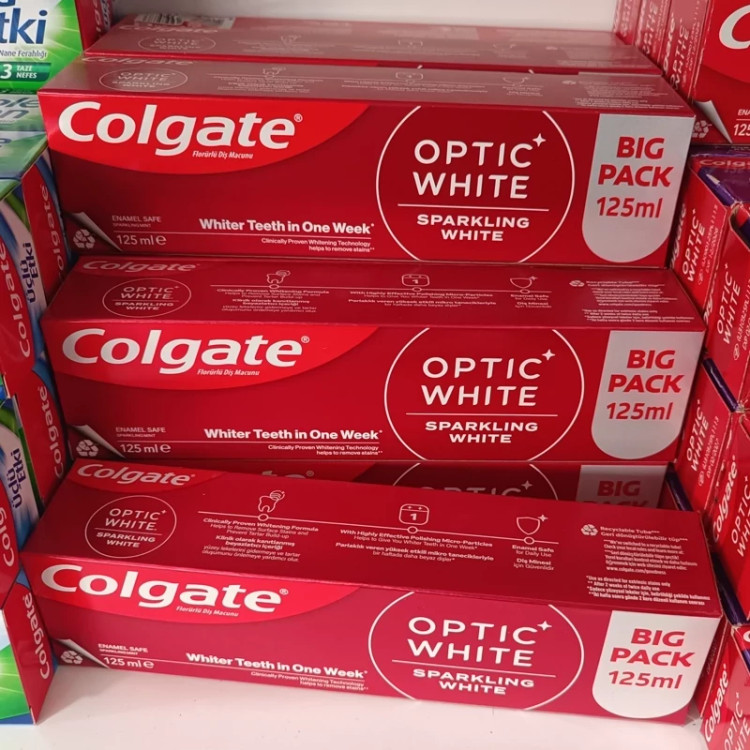 خمیر دندان کلگیت Colgate مدل اپتیک وایت Optic white حجم 125 میل