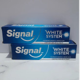 خمیر دندان سفید کننده Signal سیگنال سری white system وایت سیستم حجم 75 میل (مدل محافظت از مینای دندان)