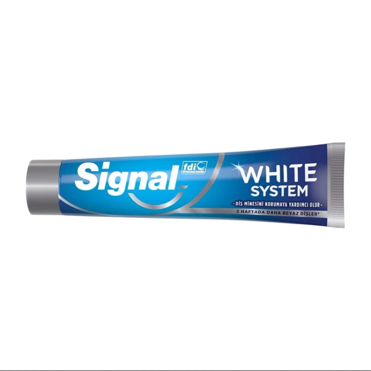 خمیر دندان سفید کننده Signal سیگنال سری white system وایت سیستم حجم 75 میل (مدل محافظت از مینای دندان)