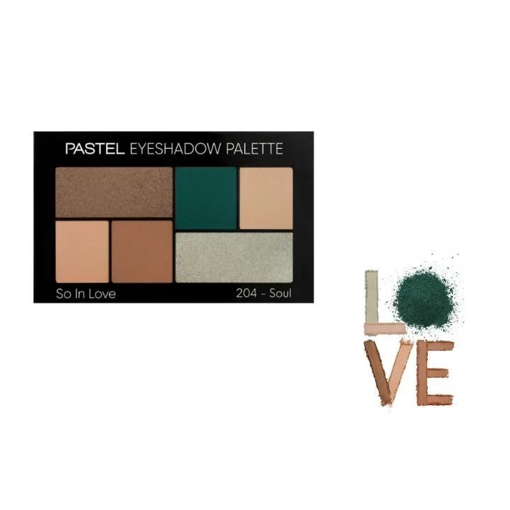 پالت سایه 6 رنگ پاستل شماره 204 pastel