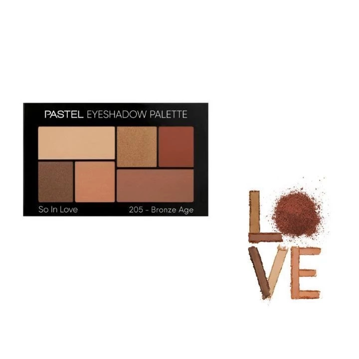 پالت سایه 6 رنگ پاستل شماره 205 pastel