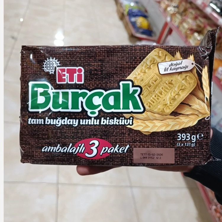 بیسکوئیت آرد گندم اتی بورچاک 3 عدد 393 گرم