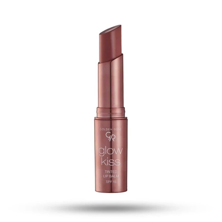 بالم لب رنگی گلدن رز مدل Glow Kiss- 01 Vanilla Latte
