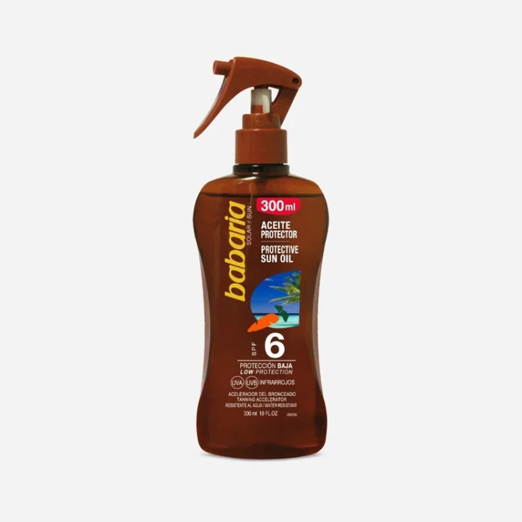 اسپری برنزه کننده هویج spf 6 باباریا