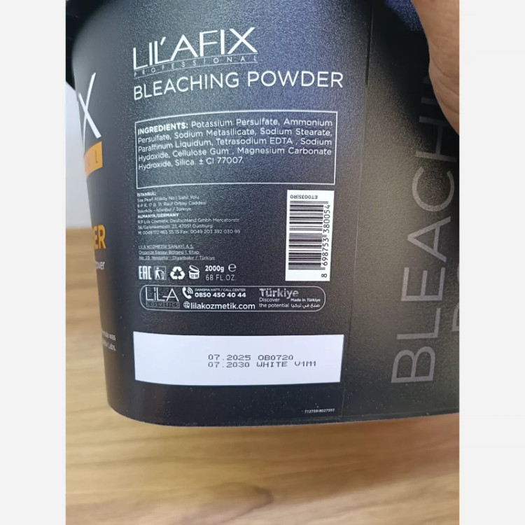 پودر دکلره نیم کیلویی لیلافیکس lilafix (سفیدوآبی) ترکیه اصل