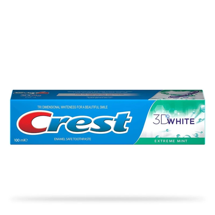 خمیر دندان نعنایی مدل 3D WHITE حجم 100میل کرست
