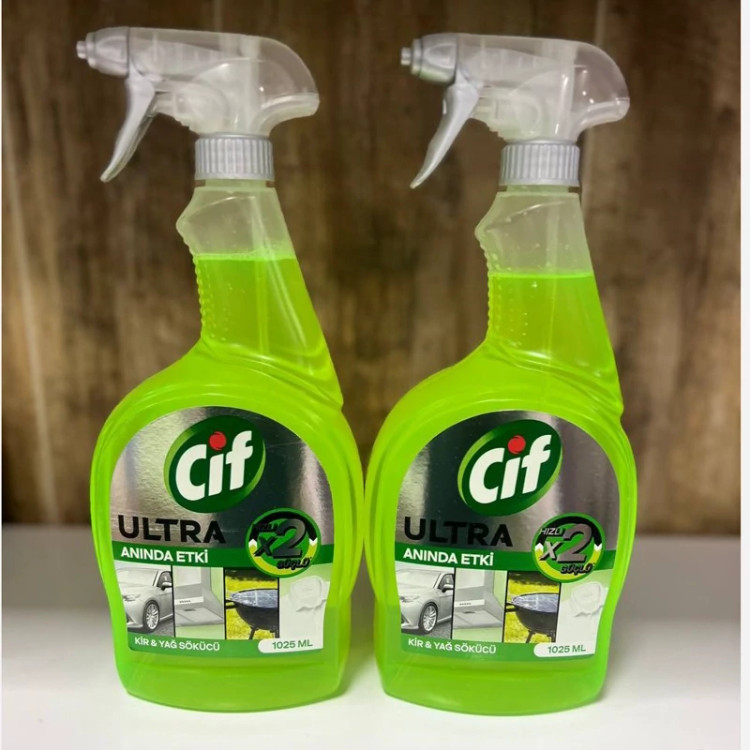 اسپری پاک کننده فوری روغن و کثیفی سیف 1025 میلی لیتر CIF ULTRA ANINDA ETKI