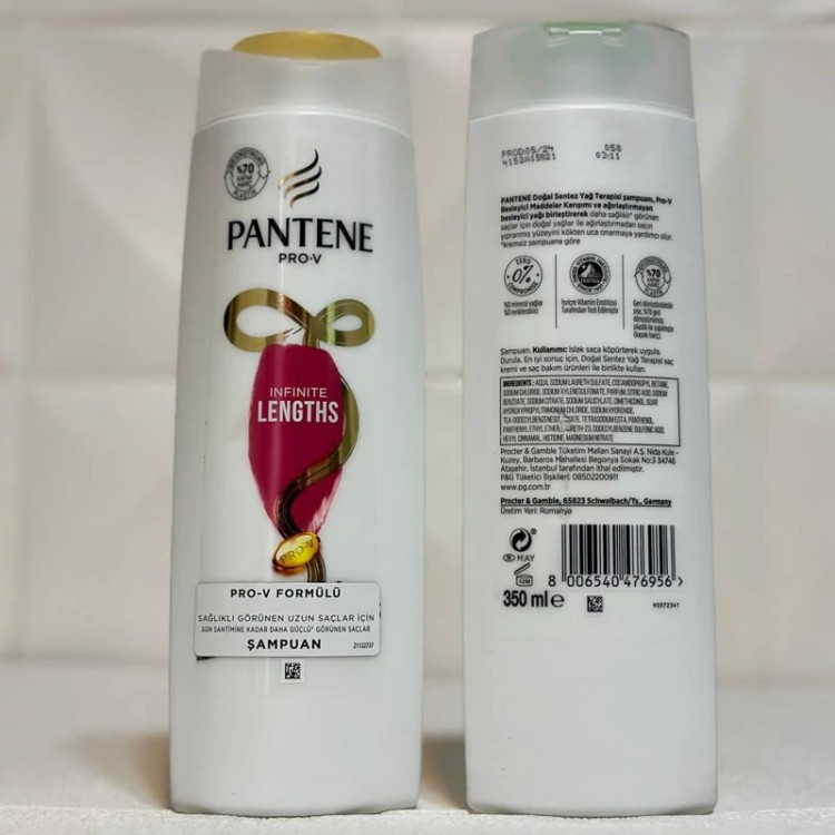 شامپو پنتن مدل Infinite Length مناسب انواع مو 350 میل