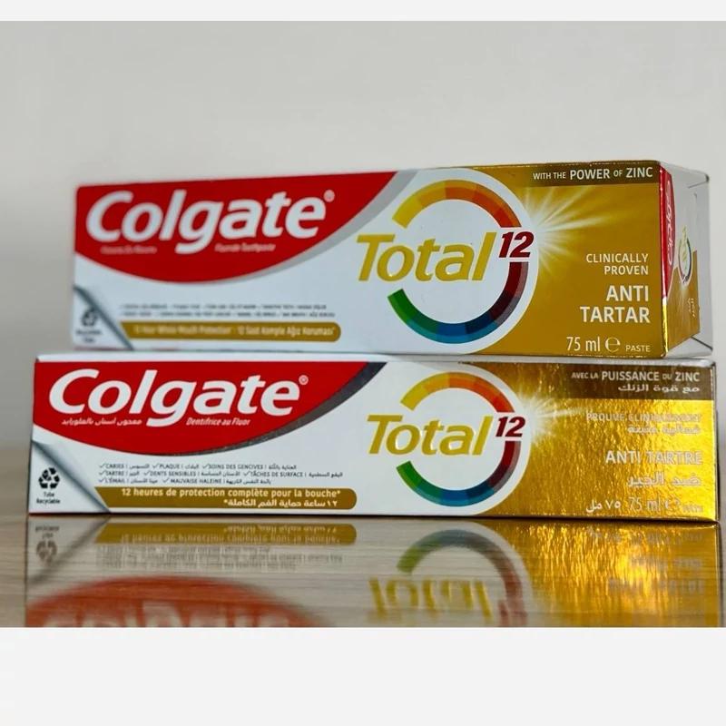 خمیردندان کولگیت توتال 12ساعته 75میل