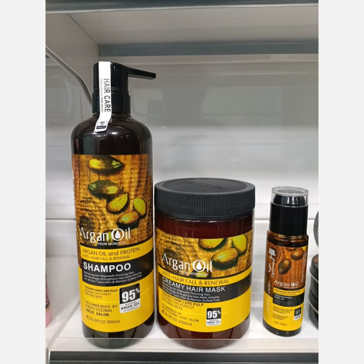 پک3عددی شامپو، ماسک مو، روغن ارگان بدون سولفات لایتنس اسلواکی اصلی