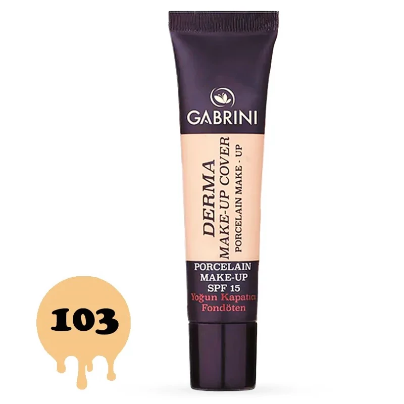 کرم پودر مات 24 ساعته گابرینی شماره103 اصل ترکیه Gabrini