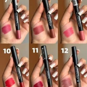 رژ لب مدادی گابرینی مدل Matt Lipstick Crayon از شماره 1تا 24