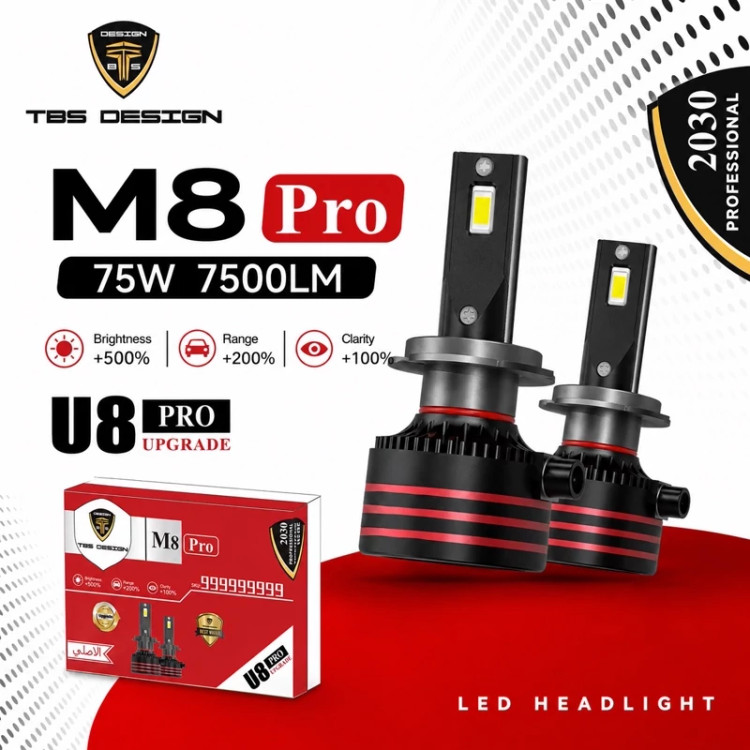 هدلایت توبیز M8 PRO U8 پایه H7 نور سفید
