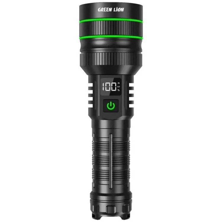 چراغ قوه 3 هزار لومنی با برد 1200 متر گرین لاین مدل GNHR3000LMBK
