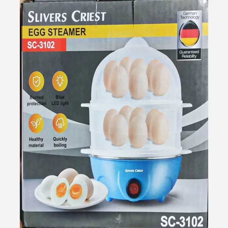تخم مرغ آب پز دو طبقه سیلور کرست مدل SC-3102