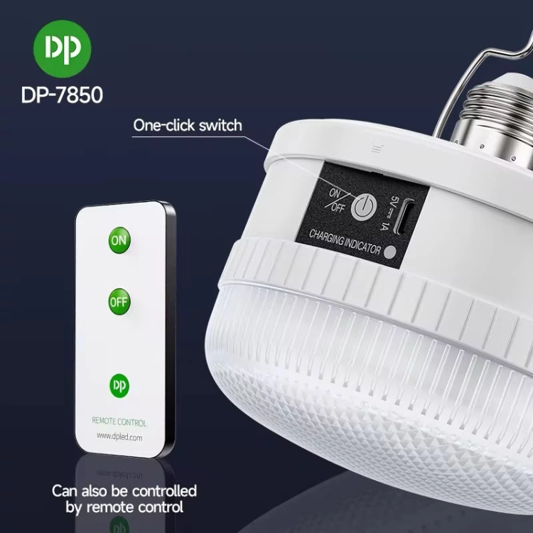 چراغ اضطراری 100W شارژی مدل DP-7850