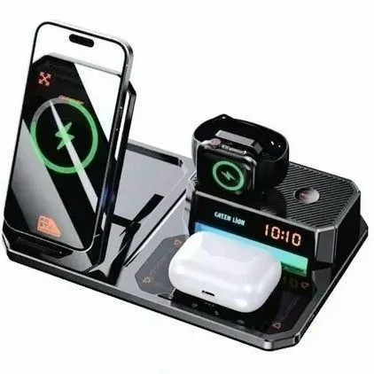 شارژر وایرلس و پایه نگهدارنده گرین لاین 6IN1 Multi Functional Wireless