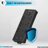 چندراهی برق پاورولوژی مدل PWCUQC034 ظرفیت 2500 وات با 6 پریز