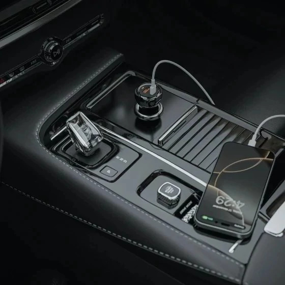شارژر فندکی دو پورت Dual Port Car Charger 50W (PD 30W + QC 20W) گرین لاین