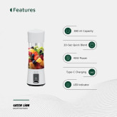 مخلوط کن شارژی و شیکر 380 میل گرین لاین Green Lion Juice Mate Portable Juicer 380mL