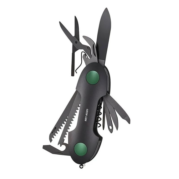 چاقو 14 کاره گرین لاین Green Lion 14 In 1 Multi Tool Key Chain Knife