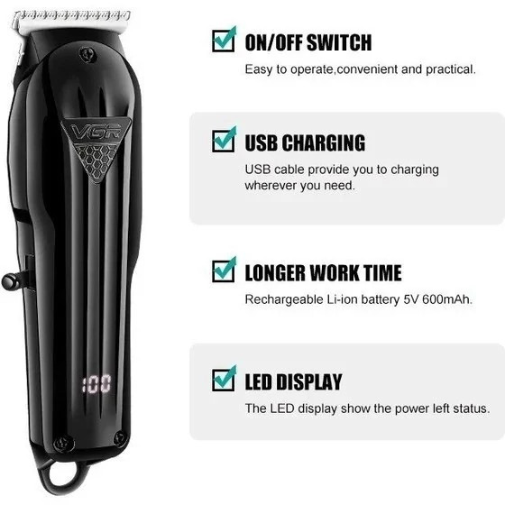 ماشین اصلاح و خط زن وی جی آر مدل V-982