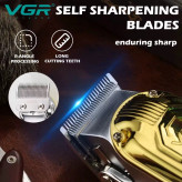 ماشین اصلاح VGR حجم زن سر و صورت و ریش تراش وی جی آر خط زن و صفر زن شارژی V-672