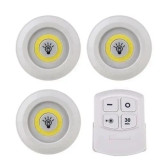 چراغ اضطراری سقفی مدل ریموت دار 3in1 مجموعه 3 عددی (چراغ زیر کابینتی)