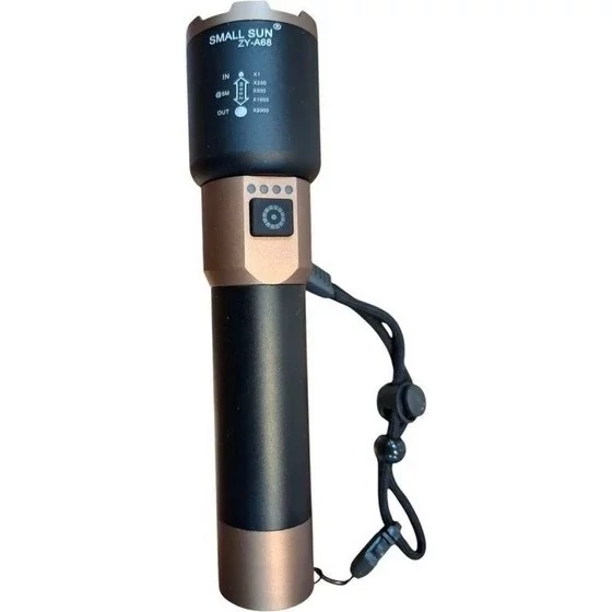 چراغ قوه دستی اسمال سان مدل ZY-A68 با باطری اضافه و جعبه مقاوم