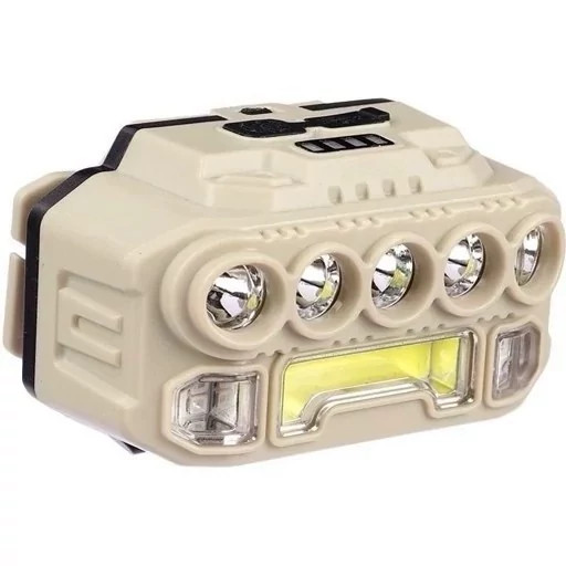 چراغ پیشانی COB سنسوردار مدل HX-817S با شدت نور 7500 لومن