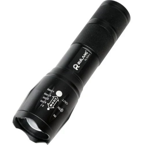 چراغ قوه آر ال مدل K04-2 دو لامپه XPE با نور UV و زوم