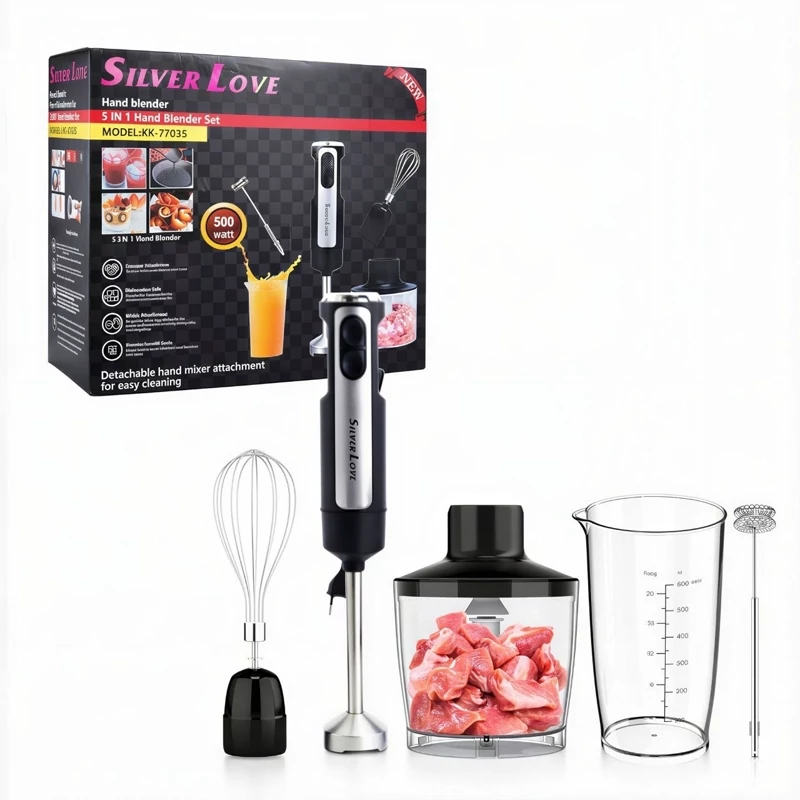 گوشت کوب برقی 5 کاره Silver Love مدل KK-7703S
