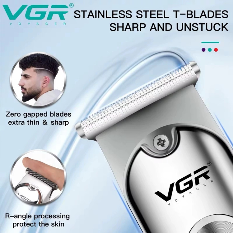 ماشین اصلاح سر و صورت VGR-071 اصلی ریش تراش خط زن و سایه زن وی جی ارvgr071 اصل
