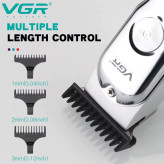 ماشین اصلاح سر و صورت VGR-071 اصلی ریش تراش خط زن و سایه زن وی جی ارvgr071 اصل