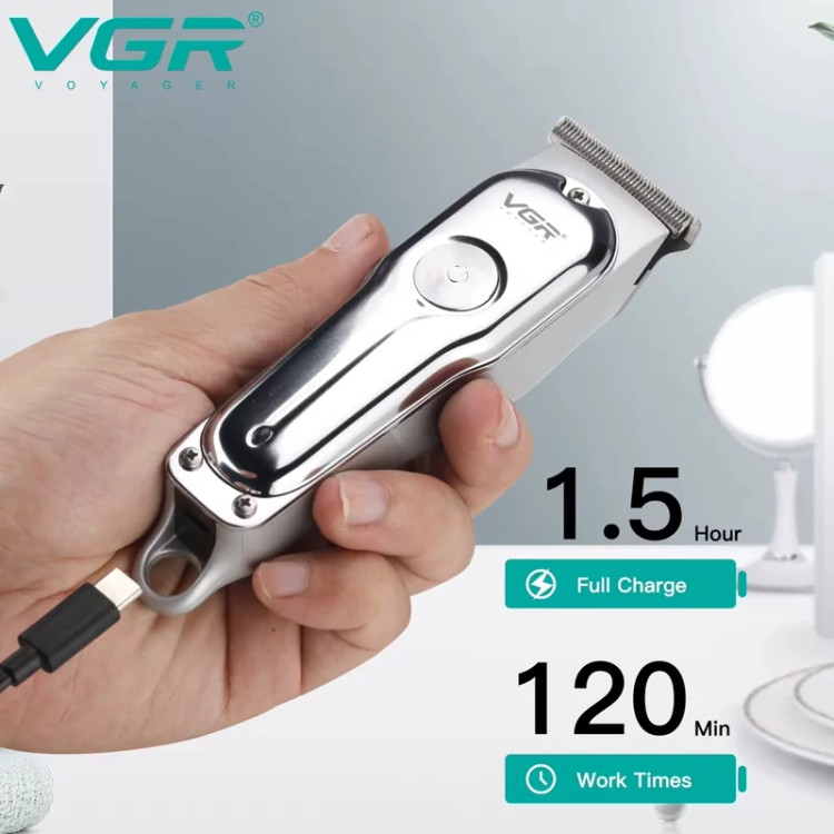 ماشین اصلاح سر و صورت VGR-071 اصلی ریش تراش خط زن و سایه زن وی جی ارvgr071 اصل