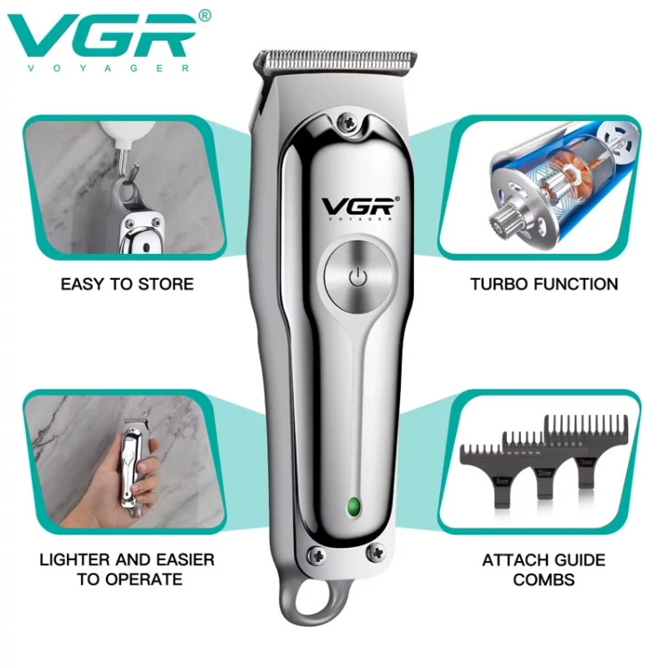 ماشین اصلاح سر و صورت VGR-071 اصلی ریش تراش خط زن و سایه زن وی جی ارvgr071 اصل