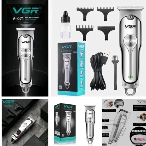 ماشین اصلاح سر و صورت VGR-071 اصلی ریش تراش خط زن و سایه زن وی جی ارvgr071 اصل