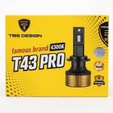 هدلایت آفتابی موتور سیکلت برند توبیز مدل T43 PRO پایه H4 با گارانتی